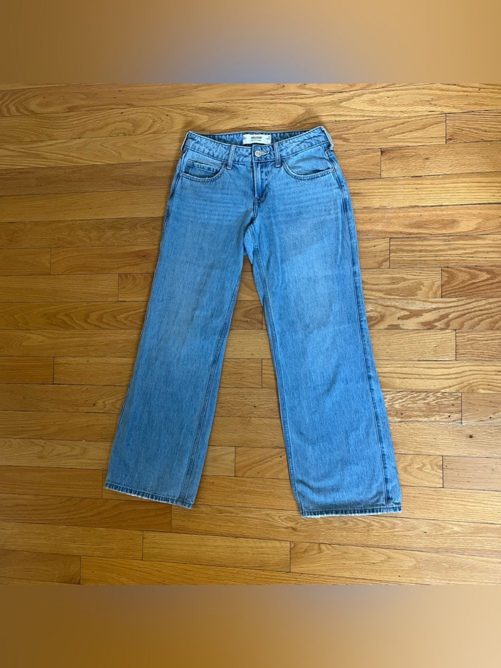 Hollister Low Rise Baggy Jeans Women’s Y2K Wide Leg - Picture 9 of 10